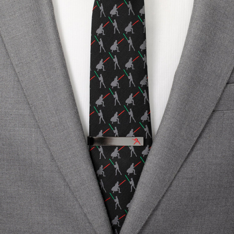 Star Wars Anakin Skywalker "You Underestimate My Powers" Hidden Message Black Tie Bar