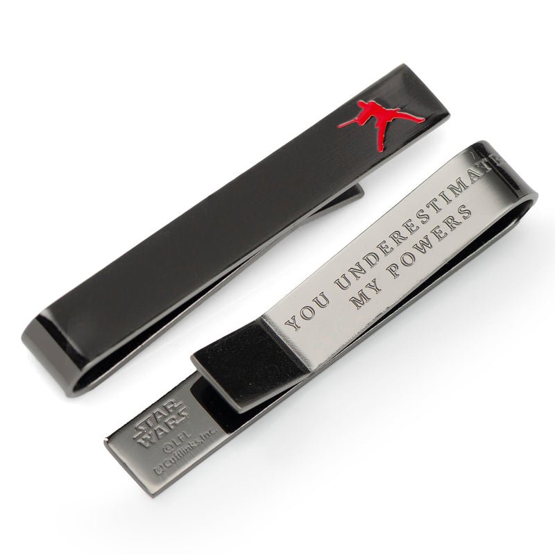 Star Wars Anakin Skywalker "You Underestimate My Powers" Hidden Message Black Tie Bar