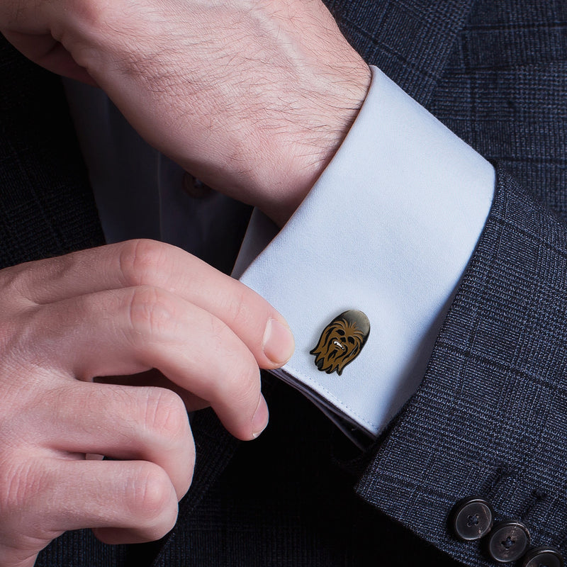 Star Wars Chewbacca Gunmetal Cufflinks