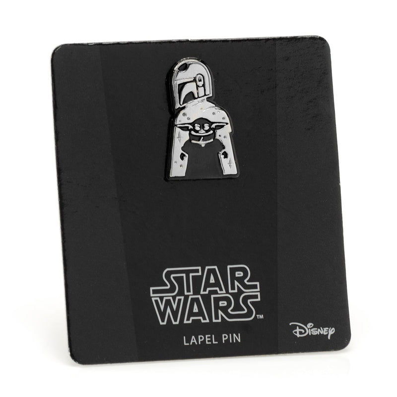 Star Wars Mandalorian and Grogu Navy Paisley Tie, Grogu Tie Bar, and Lapel Pin Gift Set