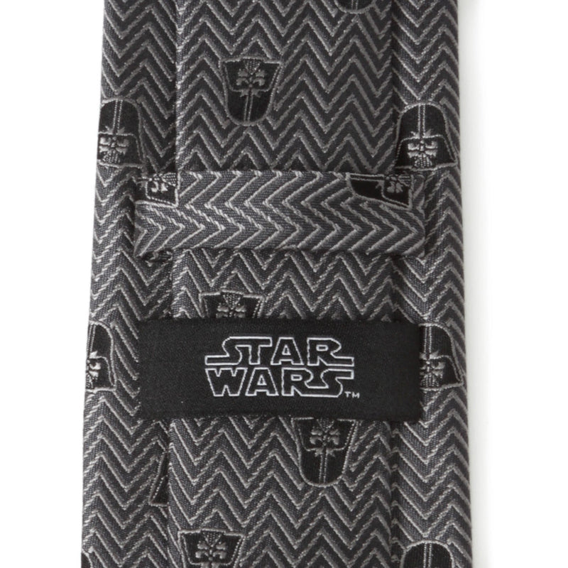 Star Wars Darth Vader Black and Gray Herringbone Tie