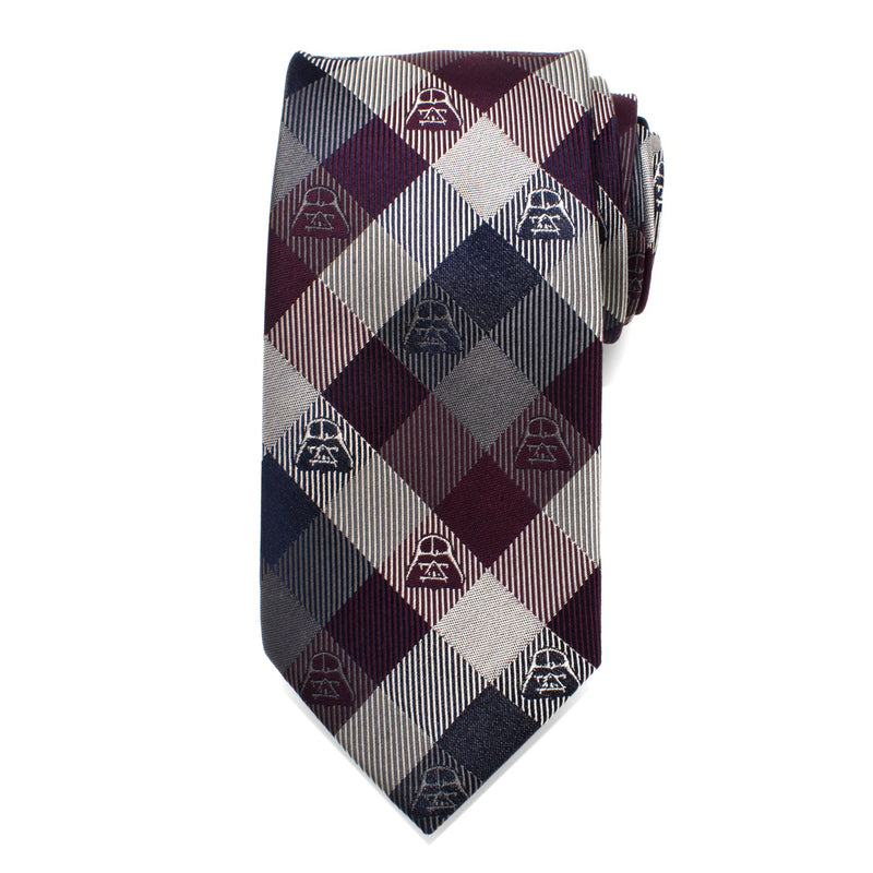 Star Wars Darth Vader Plum Plaid Tie