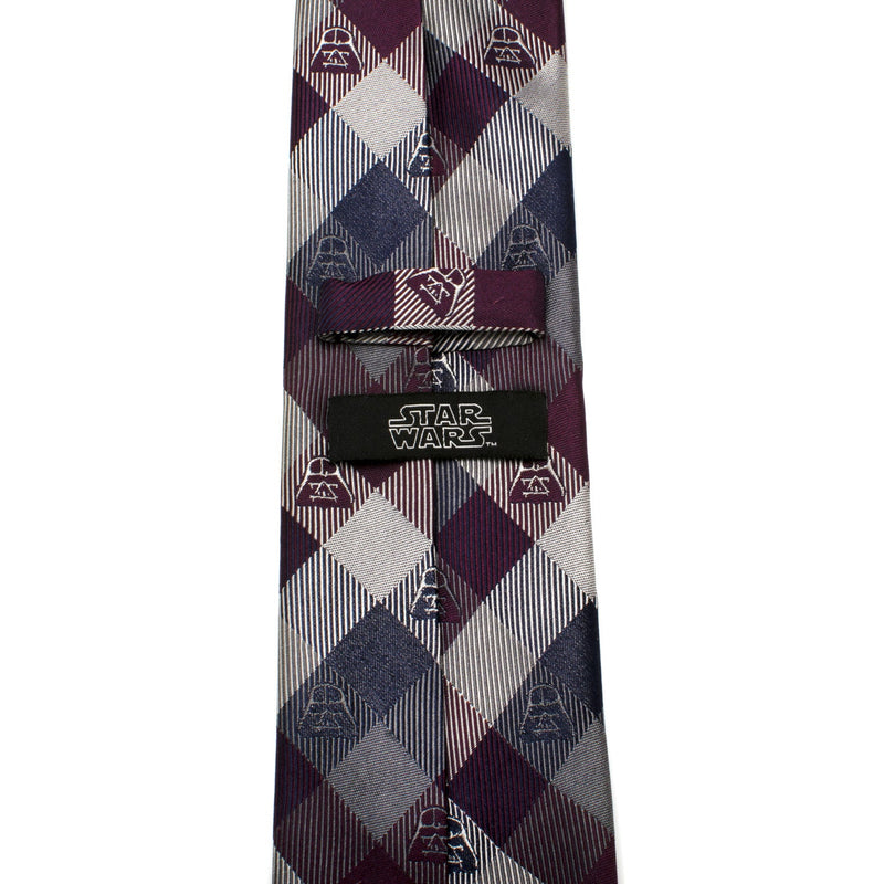 Star Wars Darth Vader Plum Plaid Tie