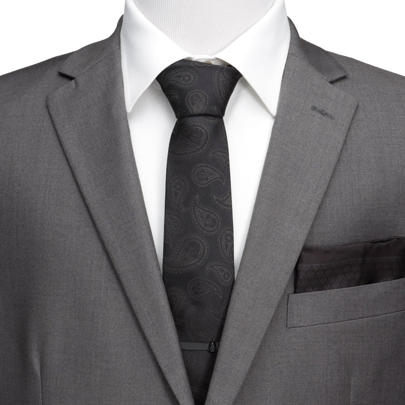 Star Wars Darth Vader Black Paisley Silk Tie