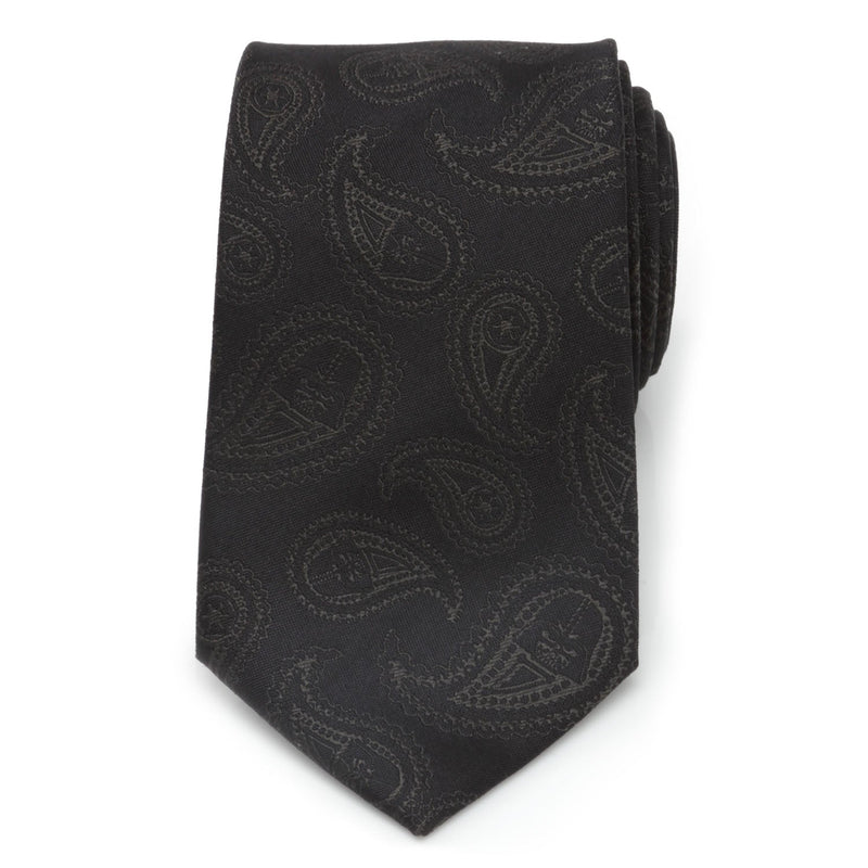 Star Wars Darth Vader Black Paisley Silk Tie