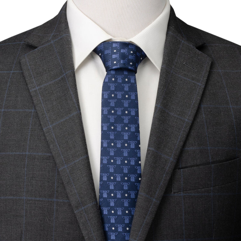 Star Wars Grogu Navy Blue Tie