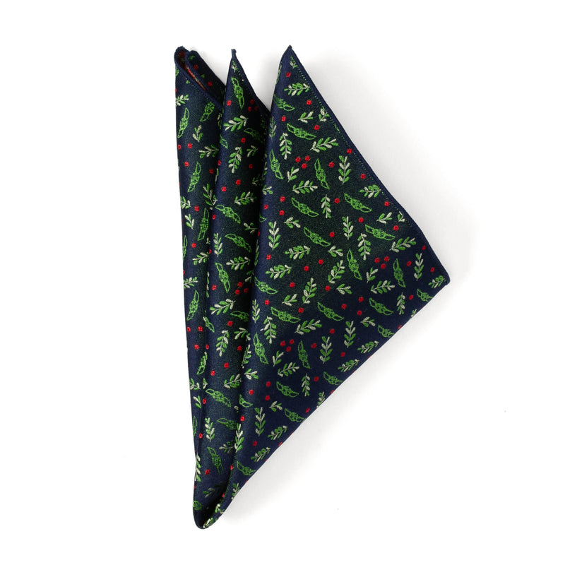 Grogu Holiday Navy Pocket Square