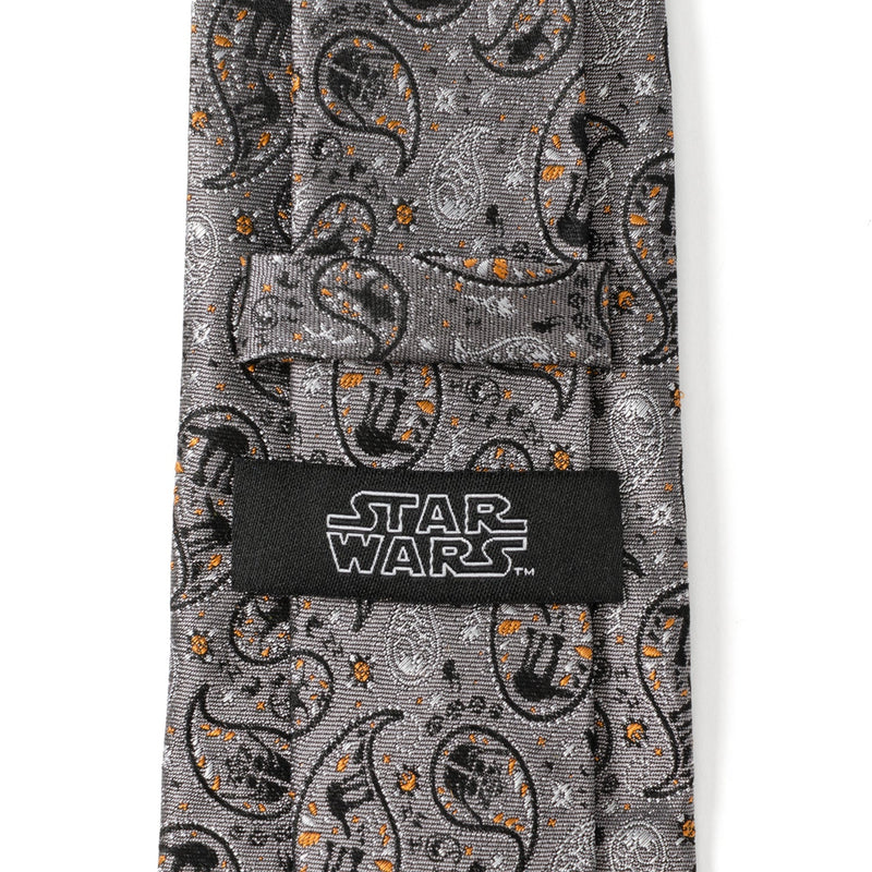 Star Wars Battle of Hoth Paisley Gray Tie