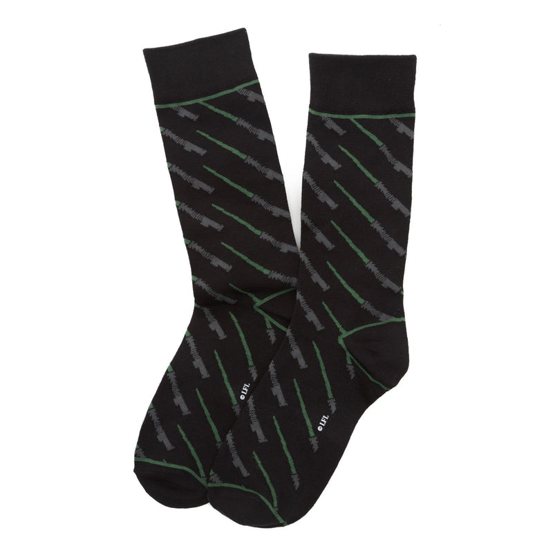 Star Wars LIGHTSABER Battle Dress Socks and Darth Vader Lapel Pin Gift Set