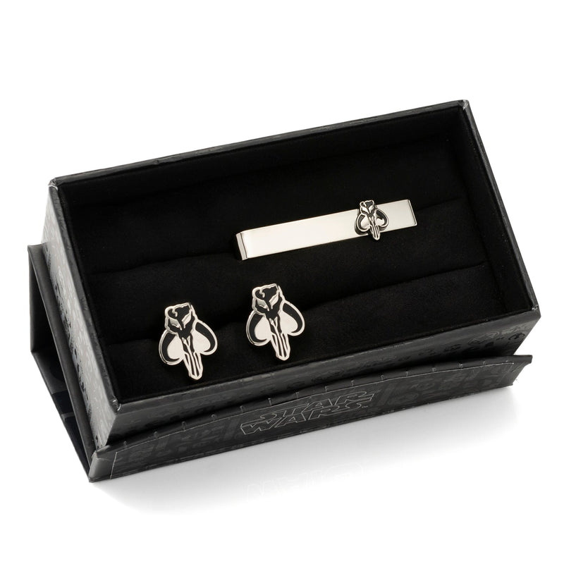 Star Wars Mandalorian Mythosaur Cufflinks and Tie Bar Gift Set