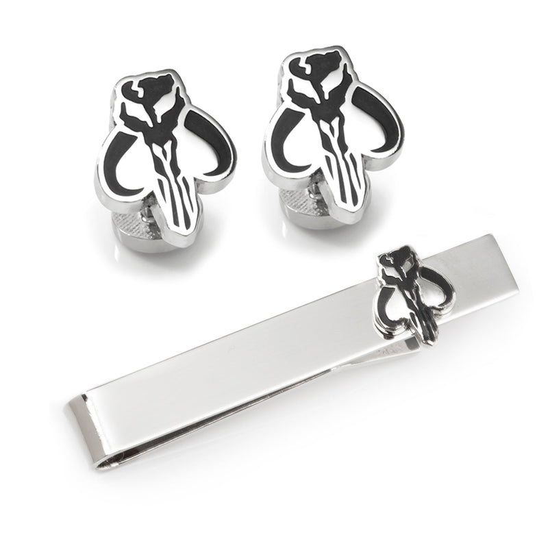 Star Wars Mandalorian Mythosaur Cufflinks and Tie Bar Gift Set