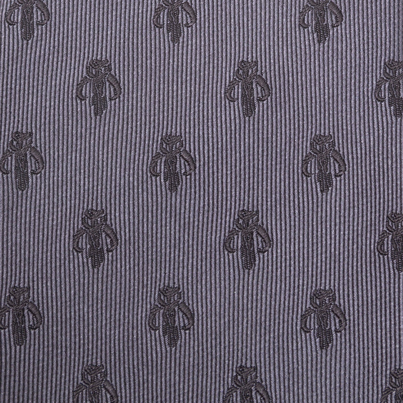 Star Wars Mandalorian Mythosaur Gray Silk Tie