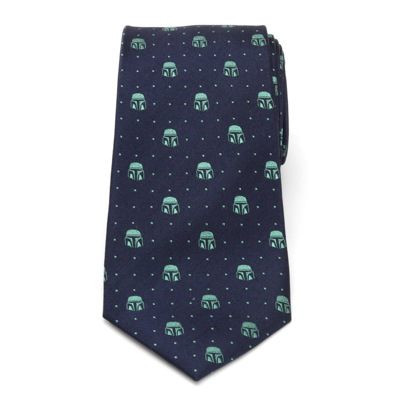 Star Wars Mandalorian Navy Dotted Tie