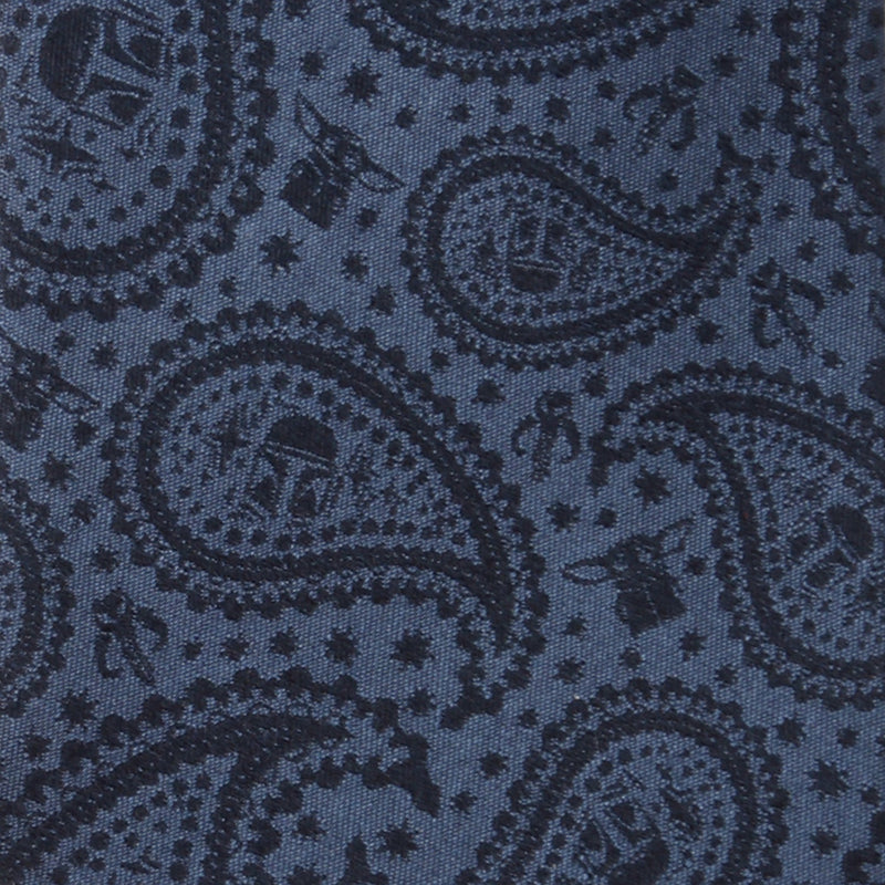 Star Wars Mandalorian and Grogu Navy Paisley Tie