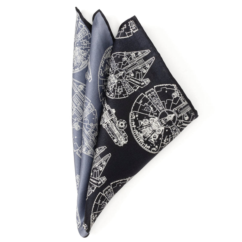 Star Wars Millennium Falcon Blue Pocket Square