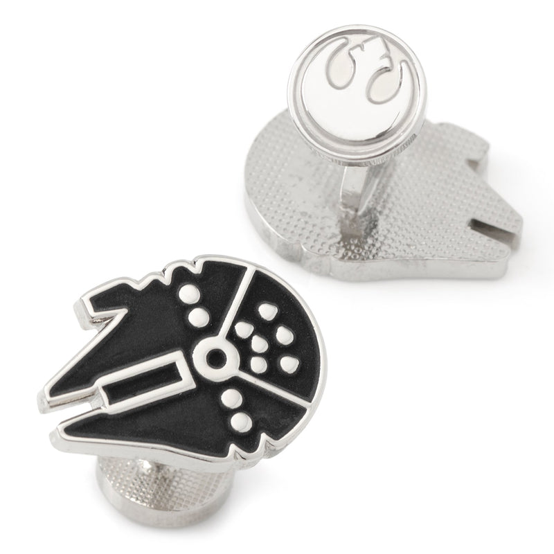 Star Wars Millennium Falcon Silver Inlaid Cufflinks