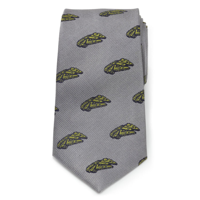 Star Wars Millennium Falcon and TIE Fighter Gray Tie