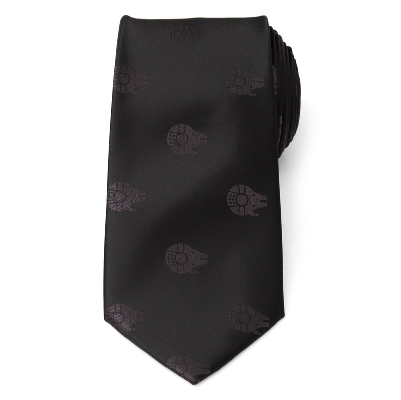 Star Wars Millennium Falcon Black Tonal Tie