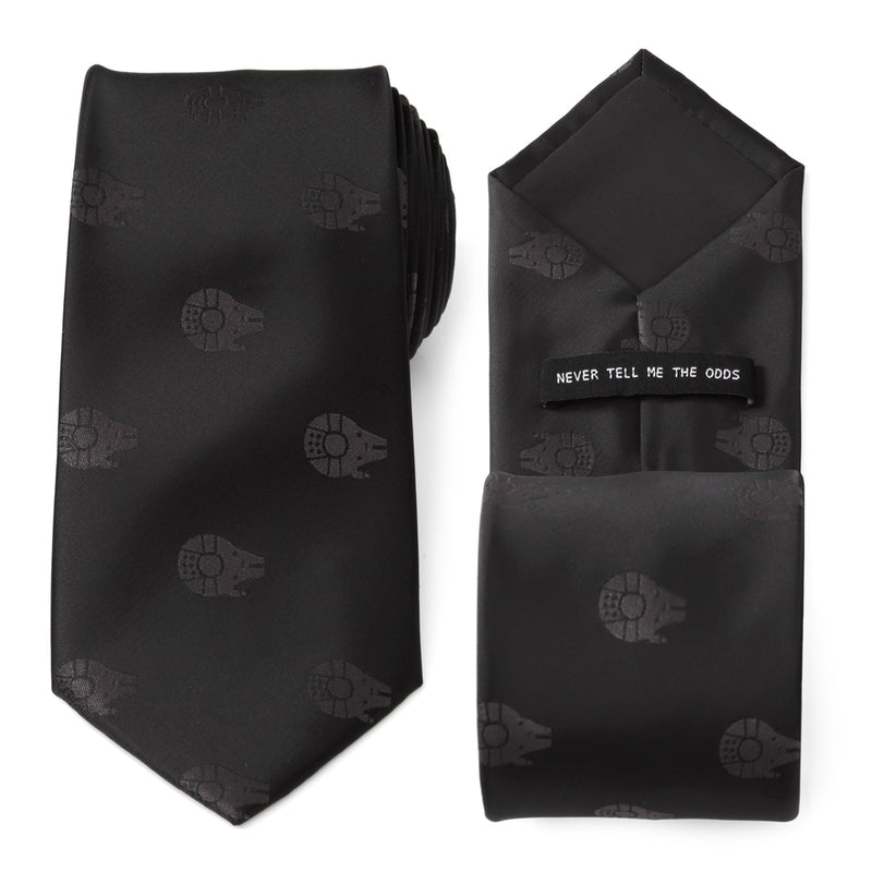 Star Wars Millennium Falcon Black Tonal Tie