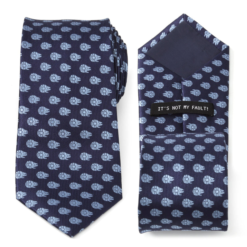 Star Wars Millennium Falcon Blue Tonal Tie