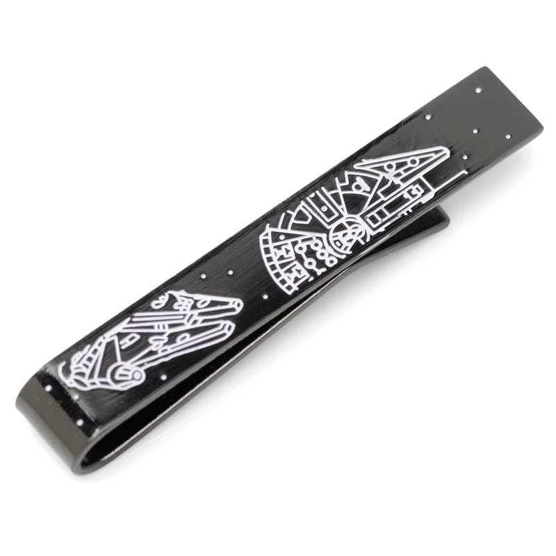Star Wars Millennium Falcon Black and White Tie Bar