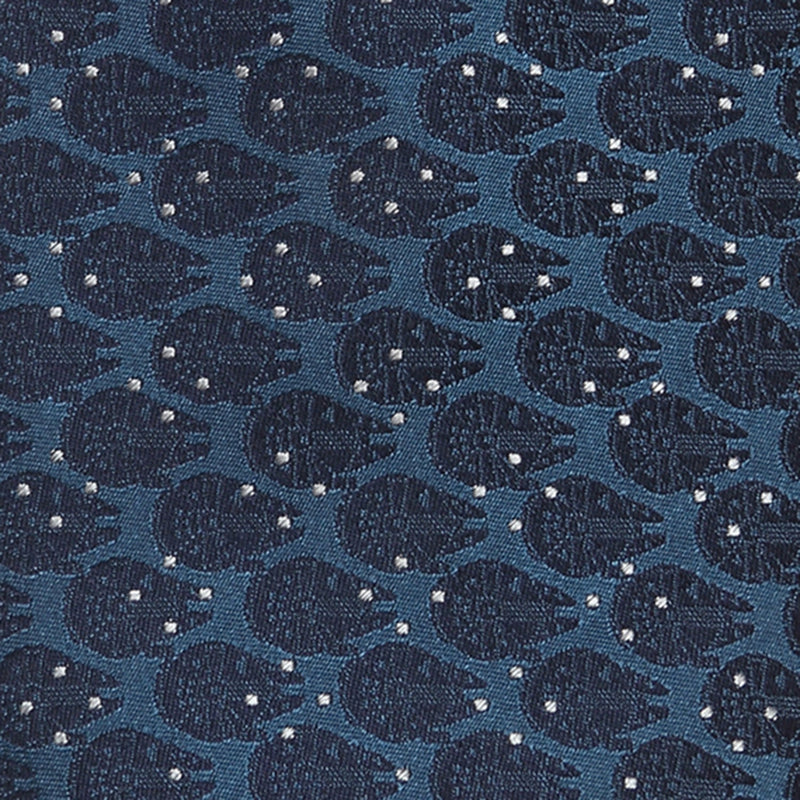 Star Wars Millennium Falcon Blue and White Dot Tie