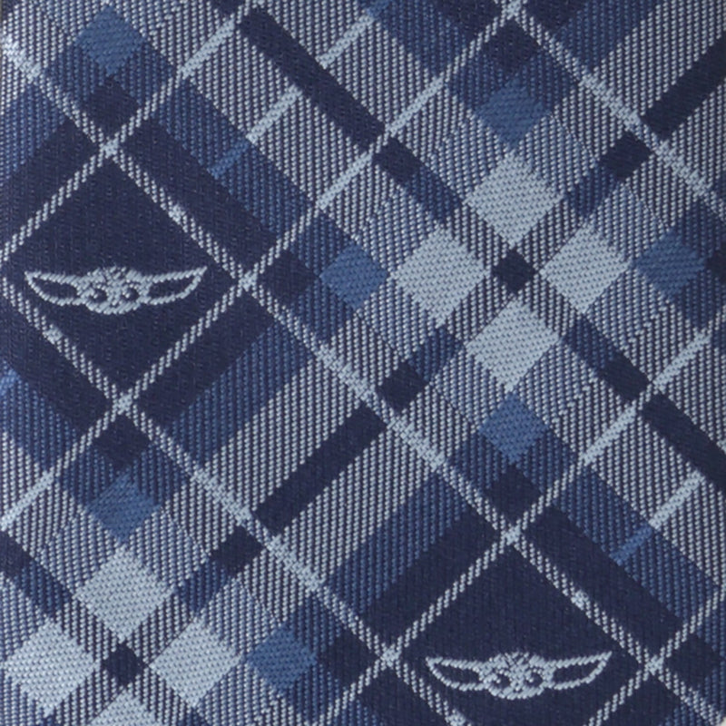 Star Wars Grogu Blue Plaid Tie