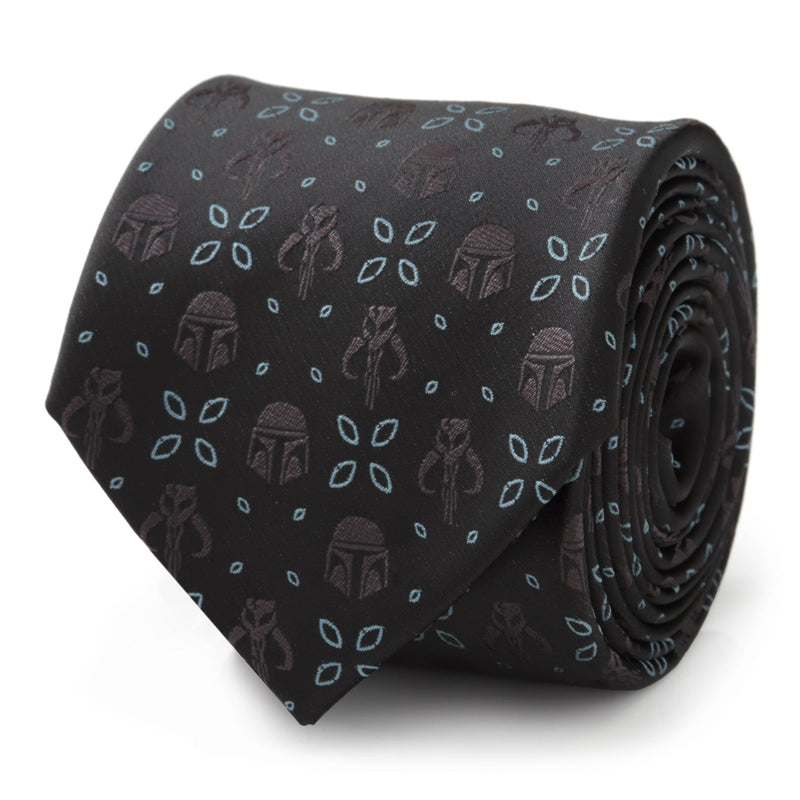 Star Wars Mandalorian Motif Black Tie