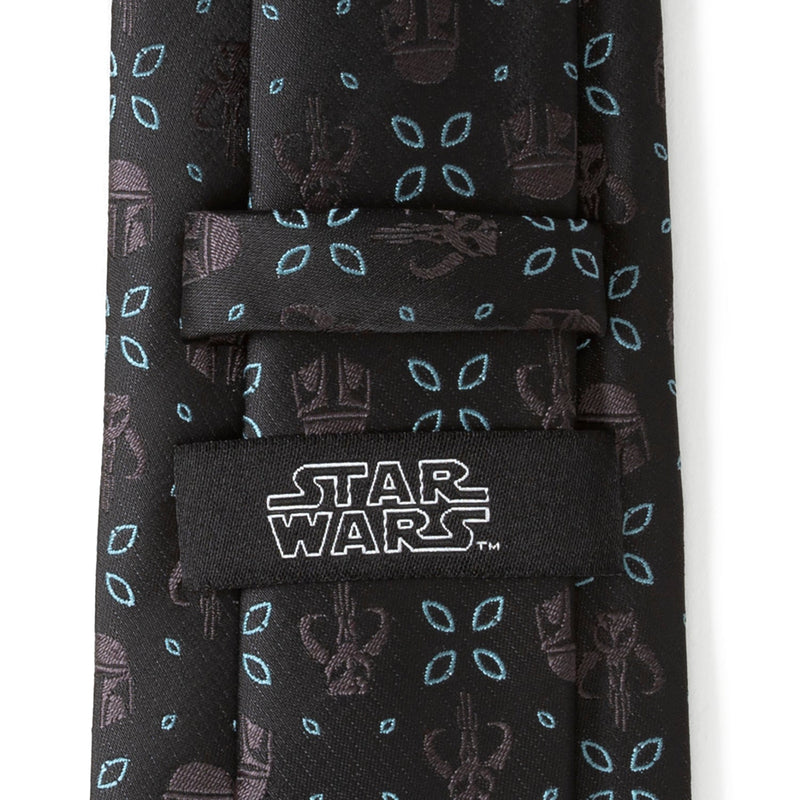Star Wars Mandalorian Motif Black Tie