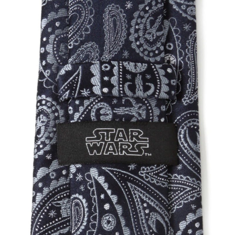Star Wars Mandalorian Blue Paisley Tie