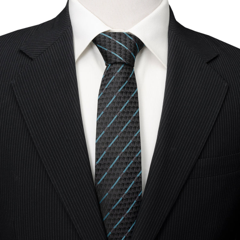 Star Wars Obi-Wan Kenobi LIGHTSABER Pattern Black Tie