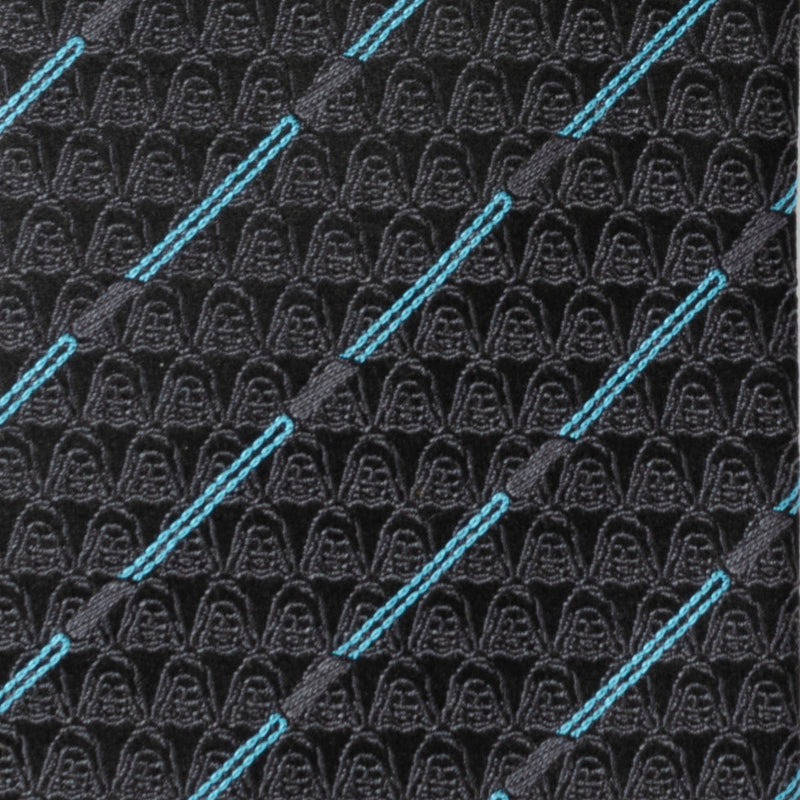 Star Wars Obi-Wan Kenobi LIGHTSABER Pattern Black Tie