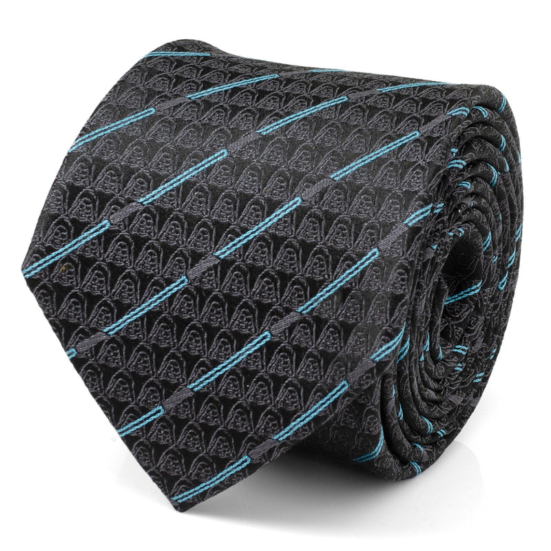 Star Wars Obi-Wan Kenobi LIGHTSABER Pattern Black Tie