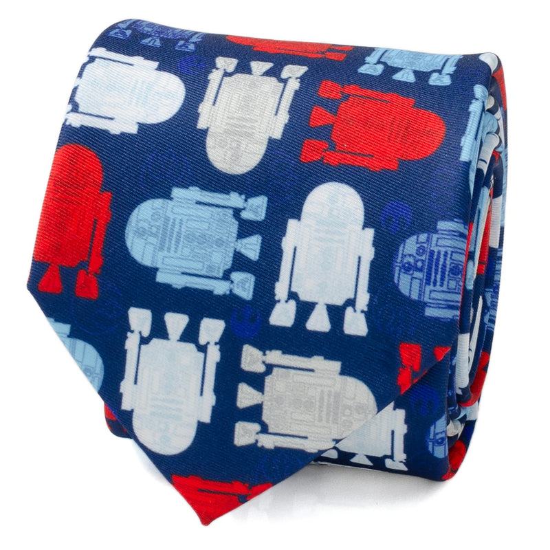 Star Wars R2-D2 Red, White, and Blue Tie