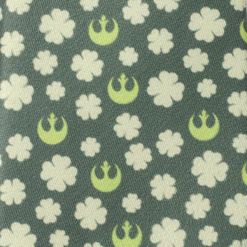 Star Wars Rebel Alliance Crest and Shamrock Green Tie
