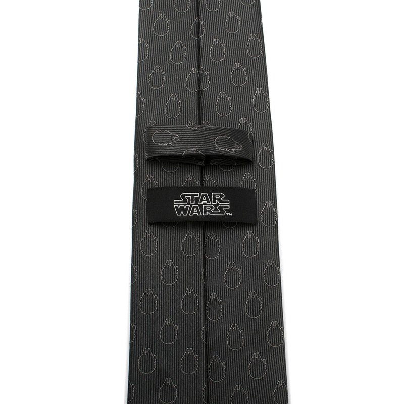 Star Wars Rebel Alliance and Millennium Falcon Gray Tie with Red Crest