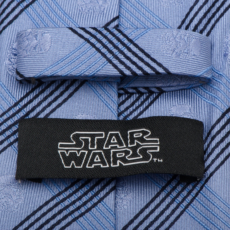 Star Wars Stormtrooper Blue Plaid Tie