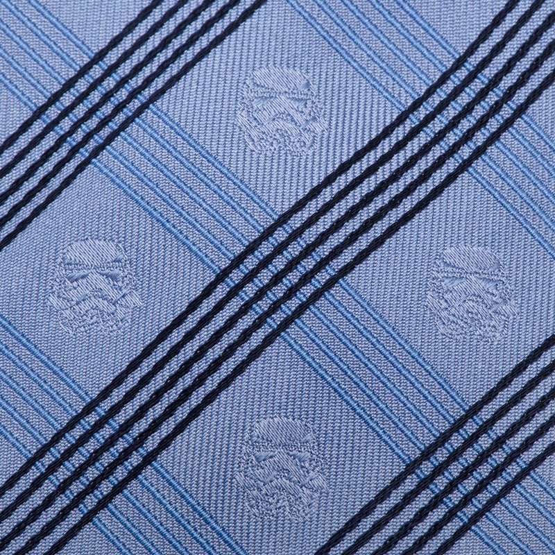 Star Wars Stormtrooper Blue Plaid Tie