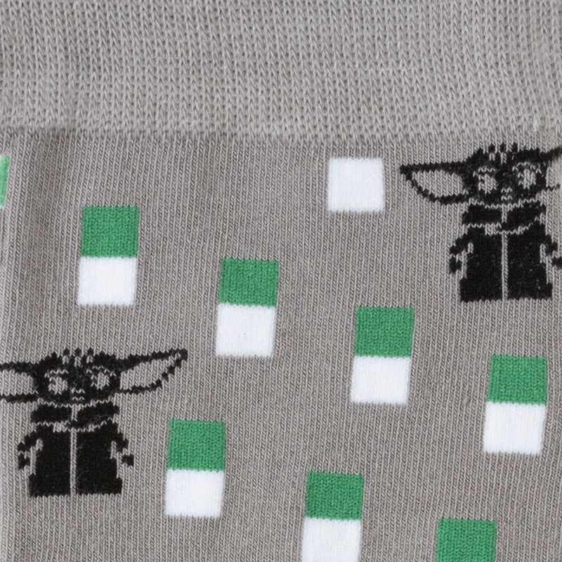Star Wars Grogu Green Tie, Gray Dress Socks, and Tie Bar Gift Set