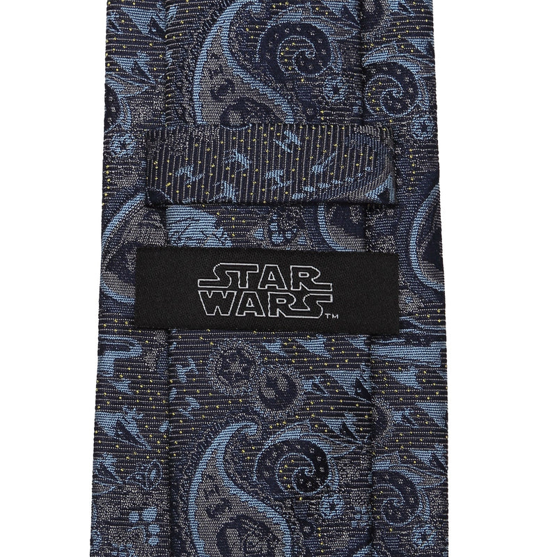 Star Wars Darth Vader Blue and Gray Paisley Tie