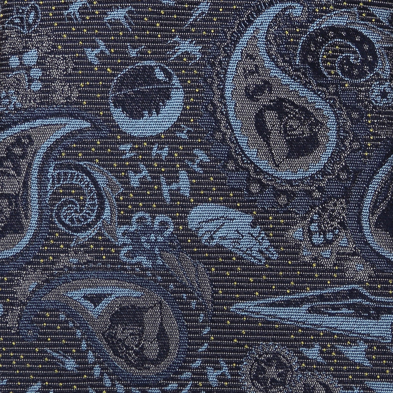 Star Wars Darth Vader Blue and Gray Paisley Tie