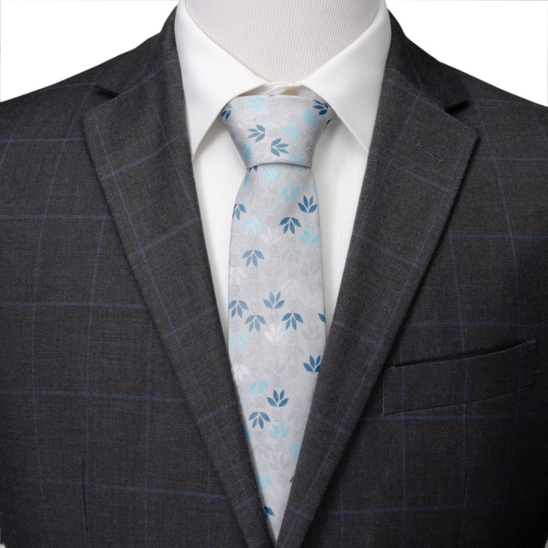 Star Wars Darth Vader Gray Floral Tie