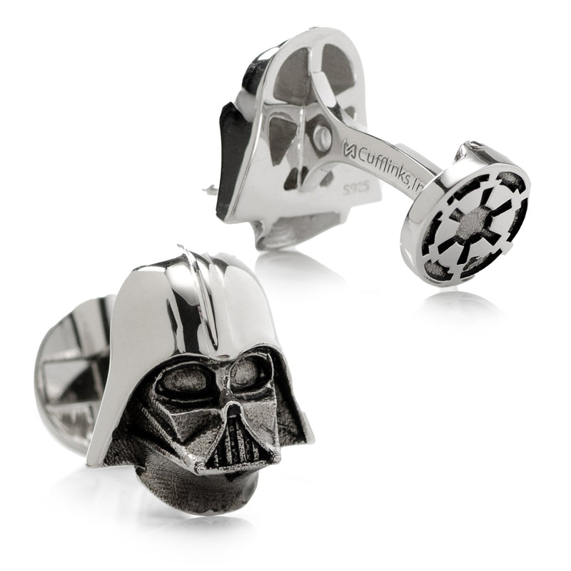 Star Wars Darth Vader Sterling Silver 3D Cufflinks