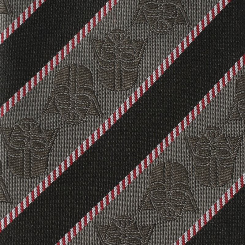 Star Wars Darth Vader Black and Gray Striped Tie