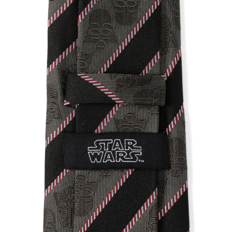 Star Wars Darth Vader Black and Gray Striped Tie