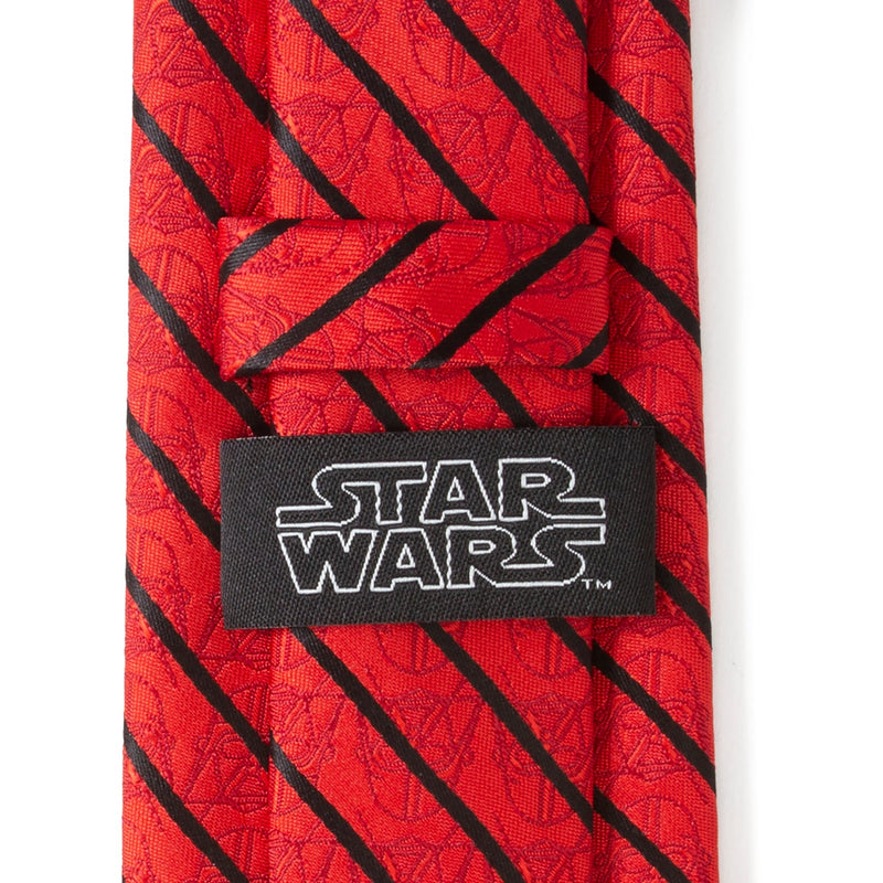 Star Wars Darth Vader Red and Black Striped Tie