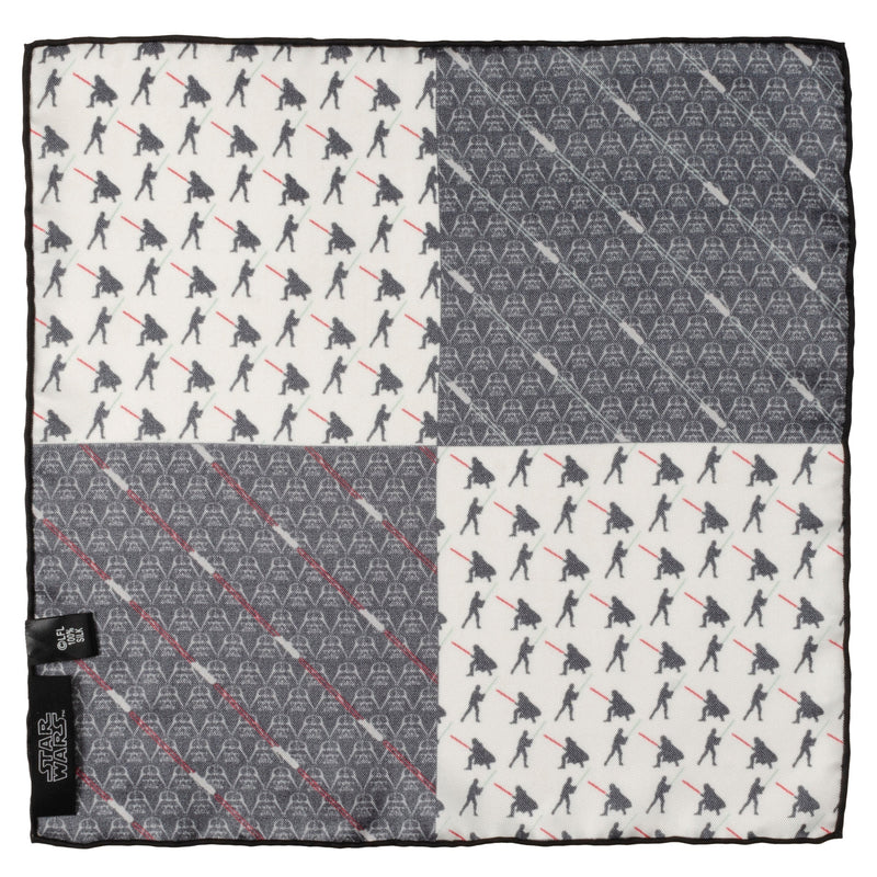 Star Wars Darth Vader and Luke Skywalker LIGHTSABER Battle Pocket Square