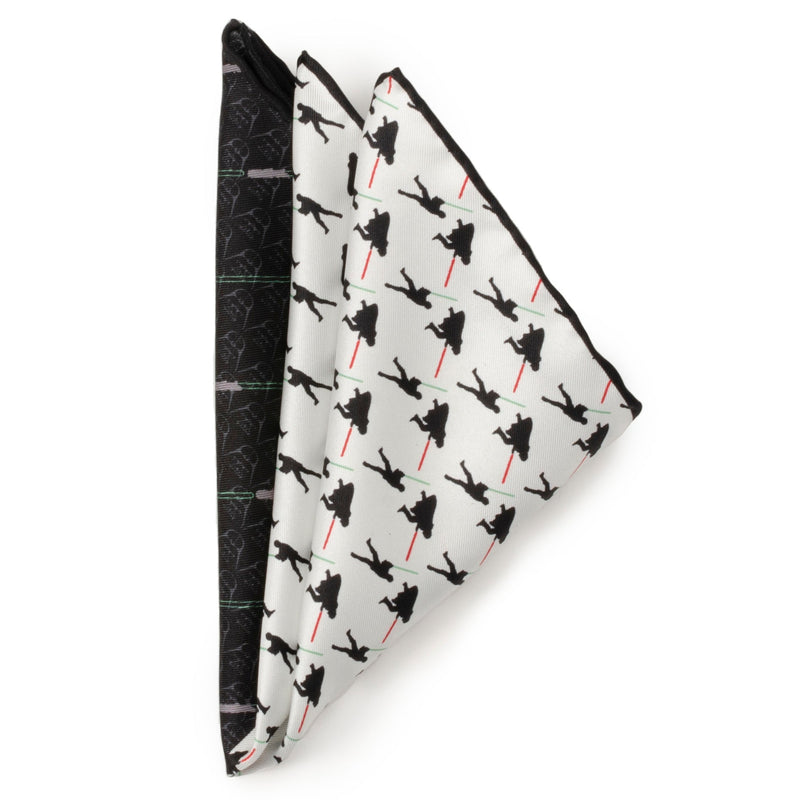 Star Wars Darth Vader and Luke Skywalker LIGHTSABER Battle Pocket Square