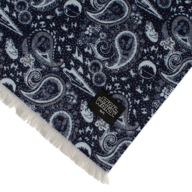 Star Wars Darth Vader Blue and Gray Paisley Scarf