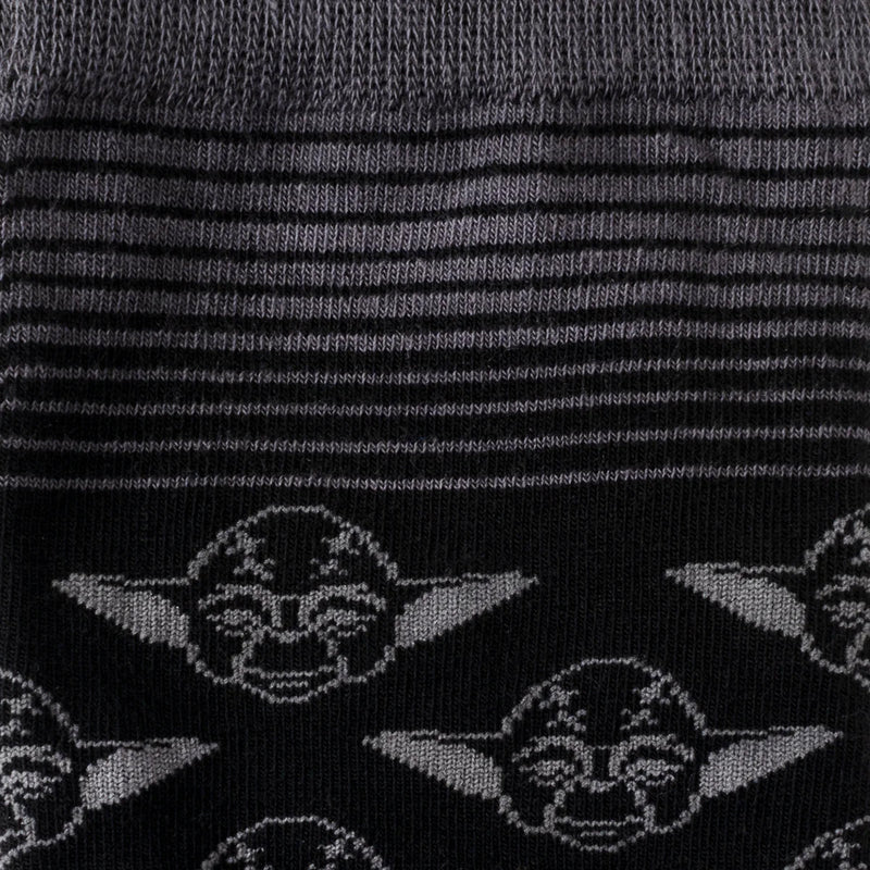 Star Wars Yoda Black Charcoal Dress Socks and Jedi Crest Lapel Pin Gift Set